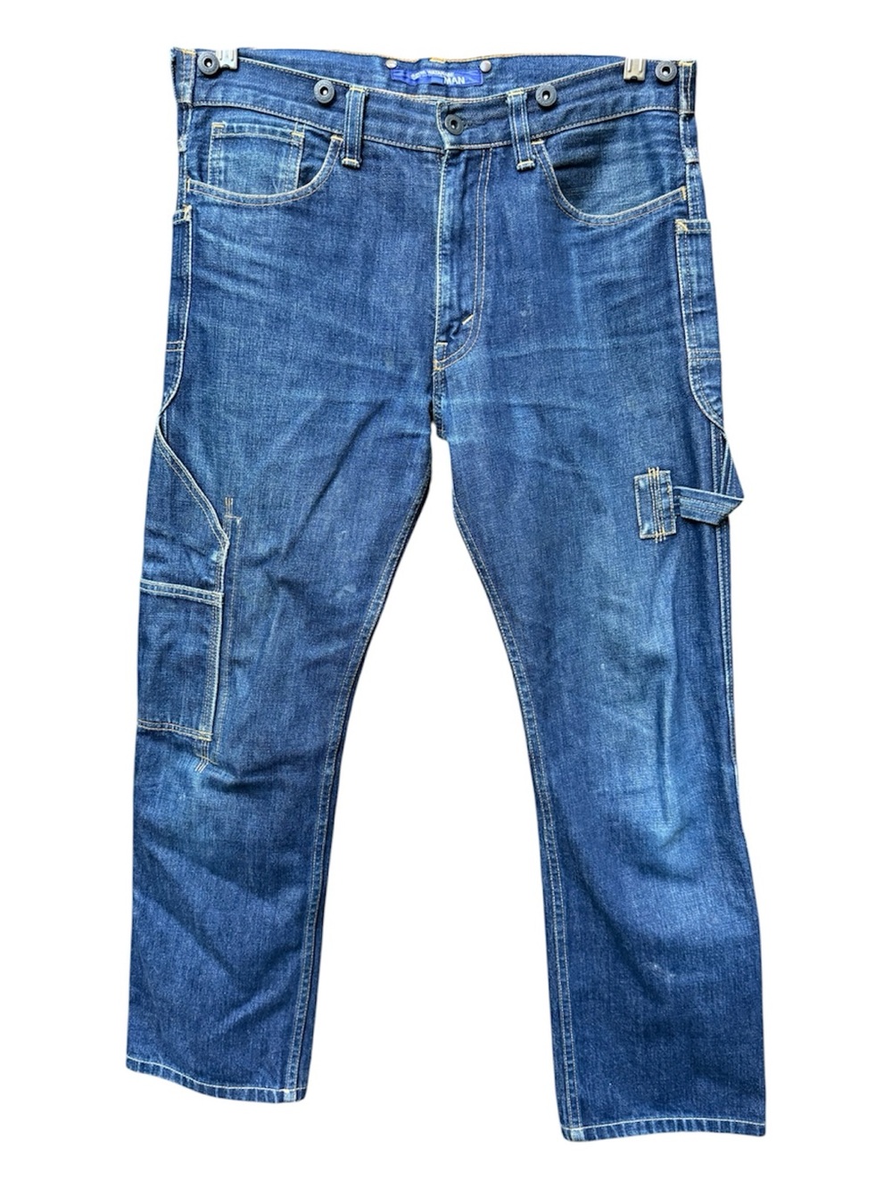 Junya Watanabe x Comme des Garçon MAN Dark Blue Denim Carpenter Jeans M AD2009